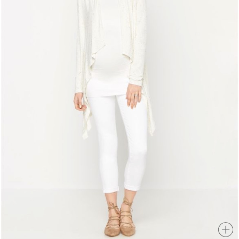 AG Secret Fit Belly Stilt Roll Up Maternity Jeans